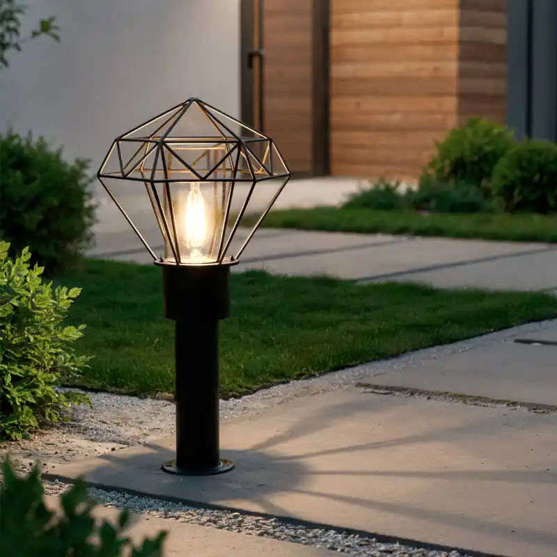 A Buen Precio Baliza Exterior Superficie Pie 50cm Acero Inoxidable Niamey