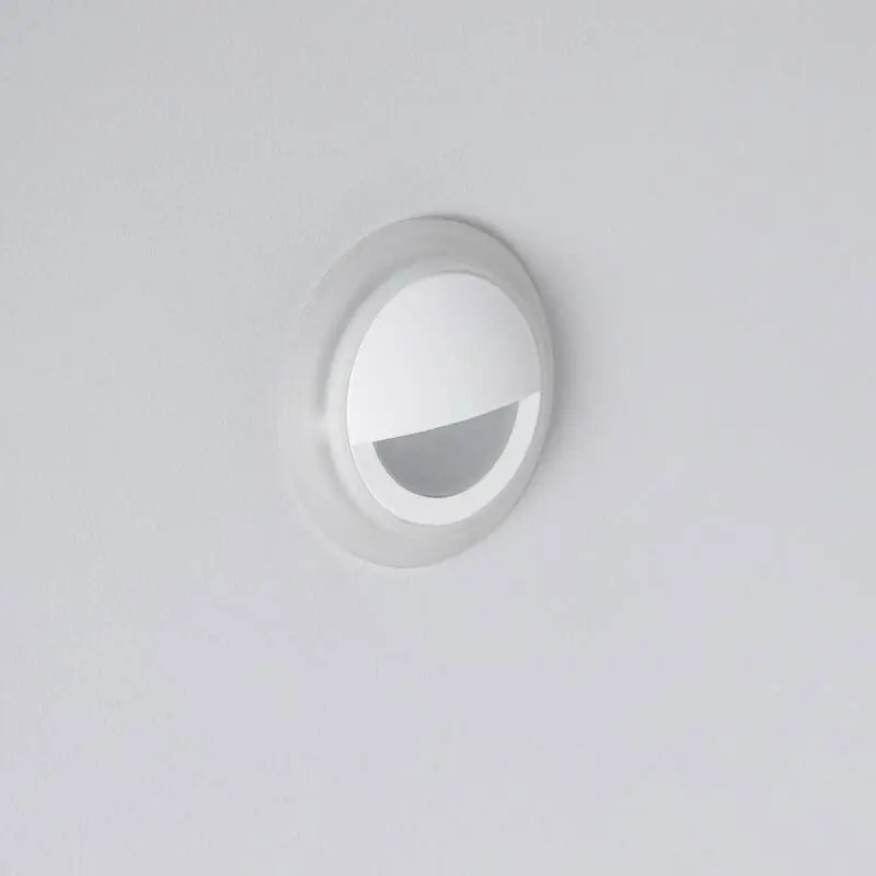 Baliza LED 3W Empotrable Pared Circular Blanco Occulare Garantía Incluida