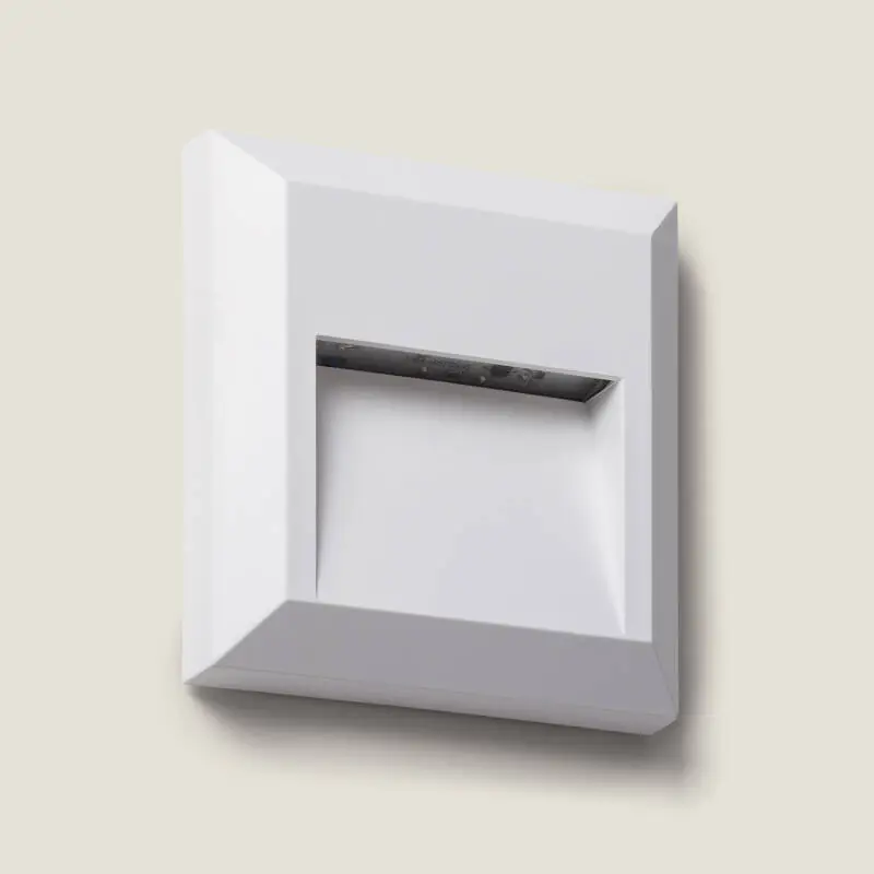 Baliza Exterior LED Superficie Pared Cuadrado  Edulis De Moda