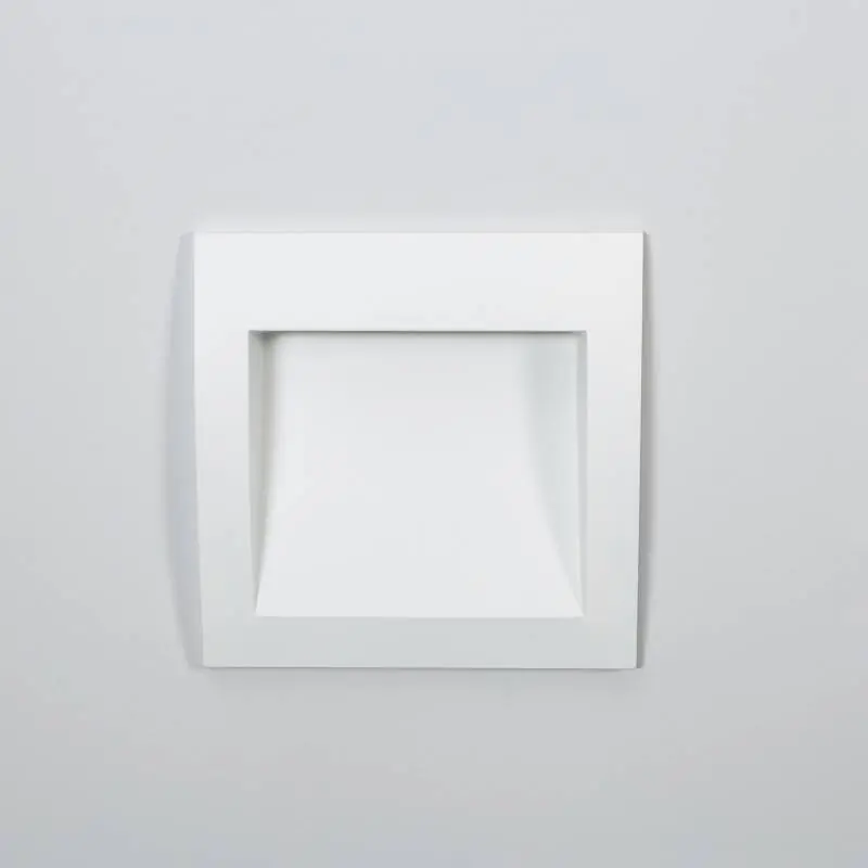 Baliza Exterior LED 4W Empotrable Pared Cuadrado Blanco Natt Entrega Rápida