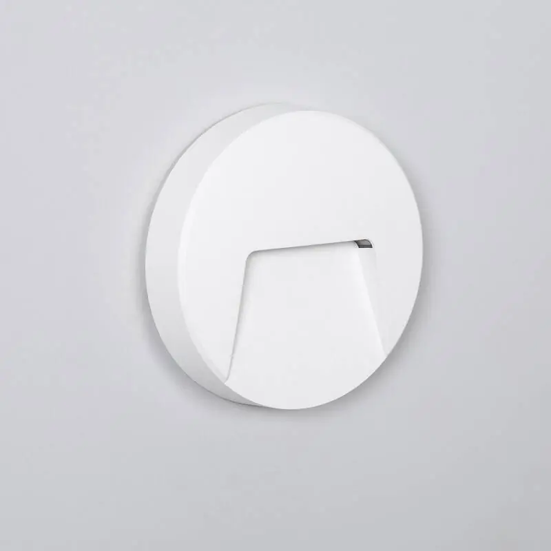 Tendencia Baliza Exterior LED 3W Superficie Pared Circular Nilsa