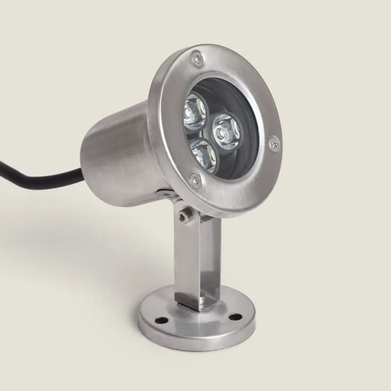 Artesanal Foco Sumergible LED 3W Superficie 12V DC IP68