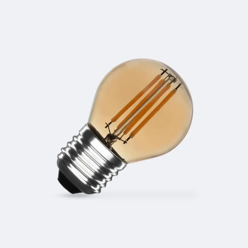 Profesional Bombilla Filamento LED E27 4W 360 lm G45 Gold
