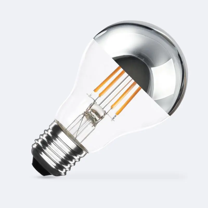 Súper Precio Bombilla Filamento LED E27 6W 600 lm A60 Regulable Chrome Reflect