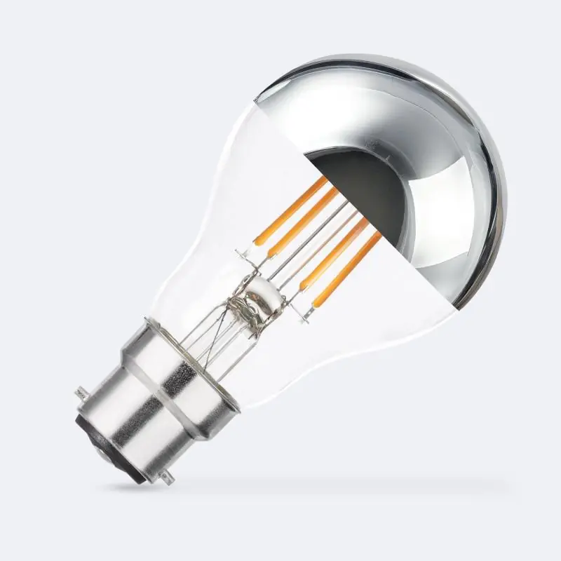 Bombilla Filamento LED B22 6W 600 lm A60 Chrome Reflect Rebajas