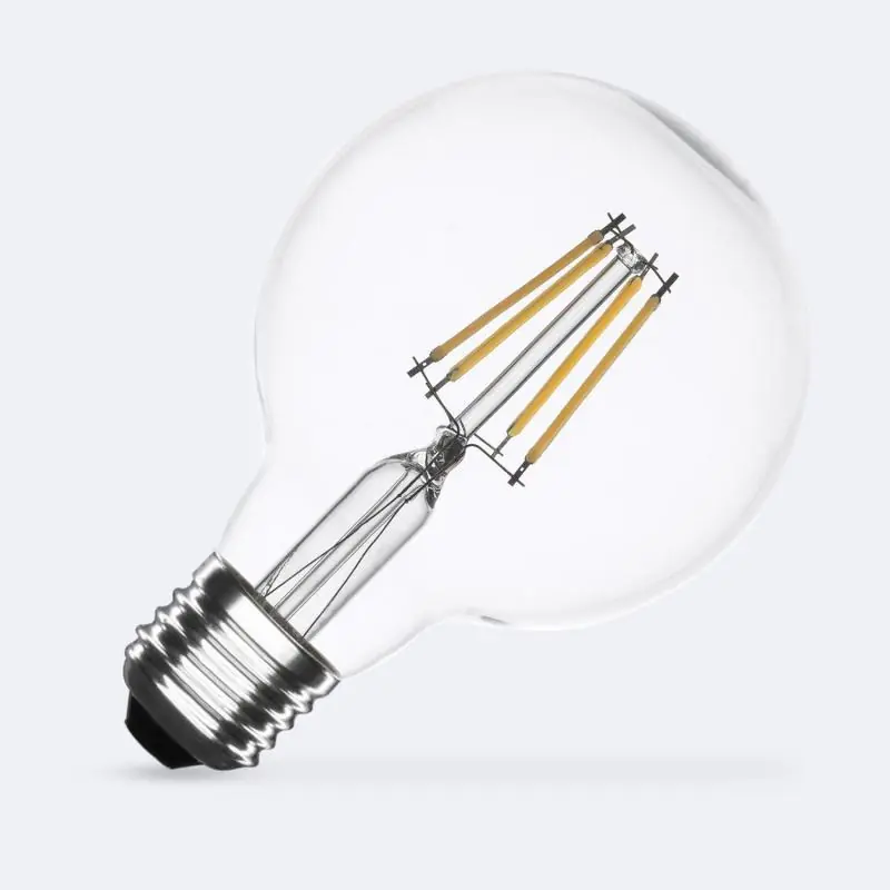 Bombilla Filamento LED E27 6W 720 lm G80 Máxima Calidad