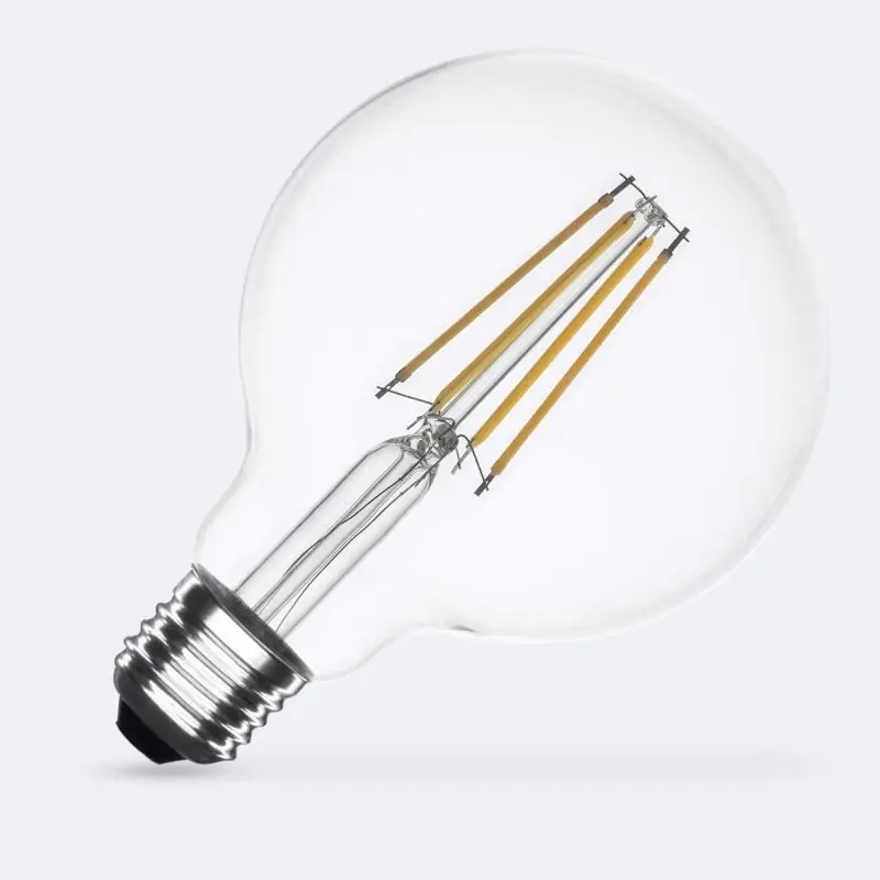 Bombilla Filamento LED E27 8W 1055 lm Regulable G95 Alta Calidad