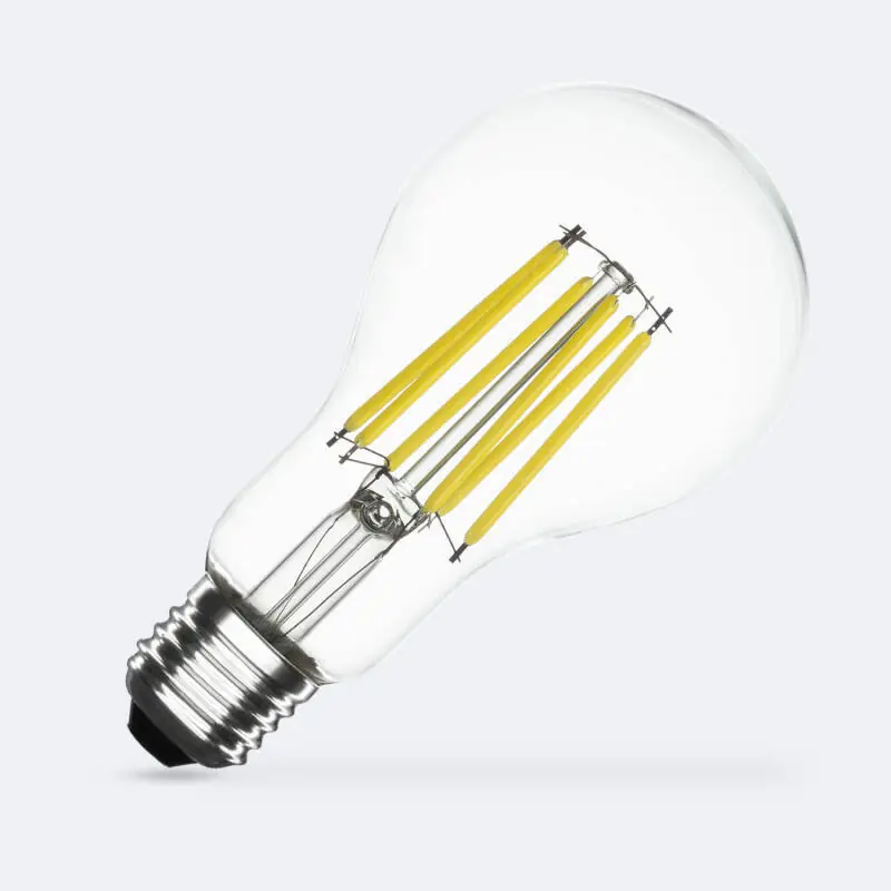 Bombilla Filamento LED E27 7.3W 1535 lm A70 High Efficiency 210 lm/W Clase A Pago Seguro