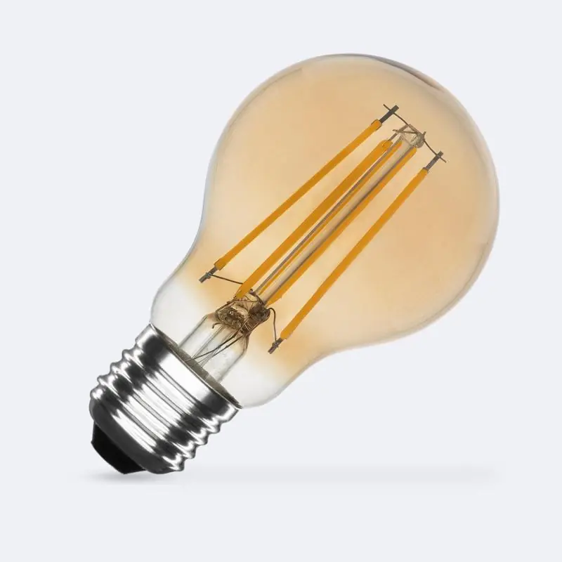 Bombilla Filamento LED E27 8W 720 lm A60 Gold Comprar En Línea