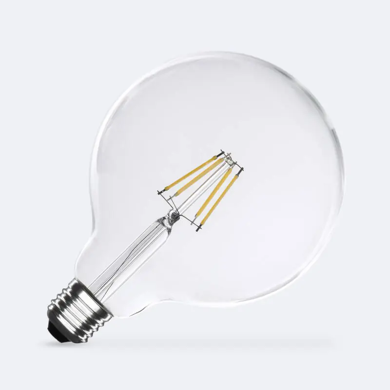 Bombilla Filamento LED E27 6W 720 lm Regulable G125 Mejor Calidad