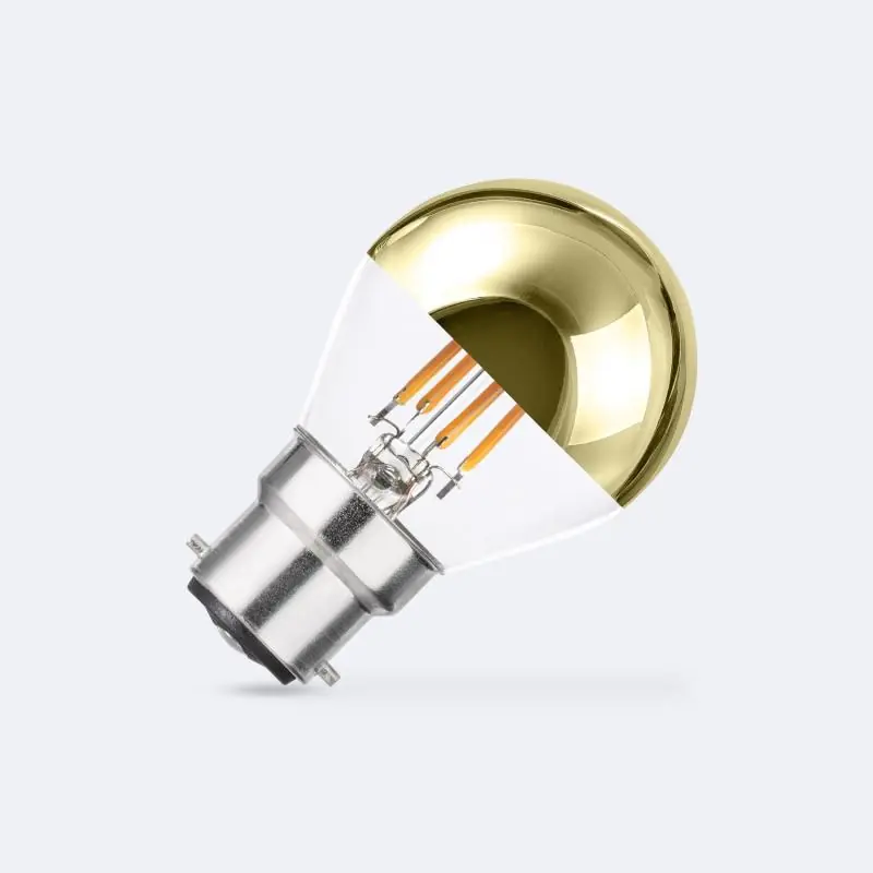 Bombilla Filamento LED B22 4W 400 lm G45 Gold Reflect Comprar En Línea