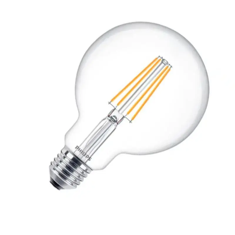 Bombilla Filamento LED E27 7W 806 lm G93 PHILIPS CorePro CLA Envío Exprés