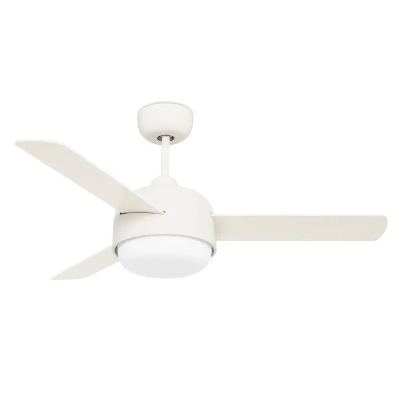Ventilador de Techo Silencioso Klar Beige Aspas Reversibles 106.6cm Motor DC LEDS-C4 30-4864-16-F9 Hecho A Mano