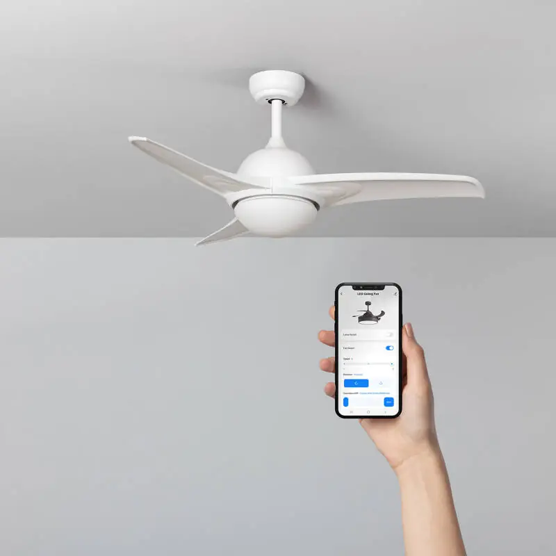 Ventilador de Techo Silencioso Aran Blanco 107cm Motor DC WiFi Popular