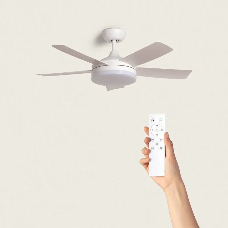Ventilador de Techo Silencioso Patroclo Blanco 106cm Motor DC A Buen Precio