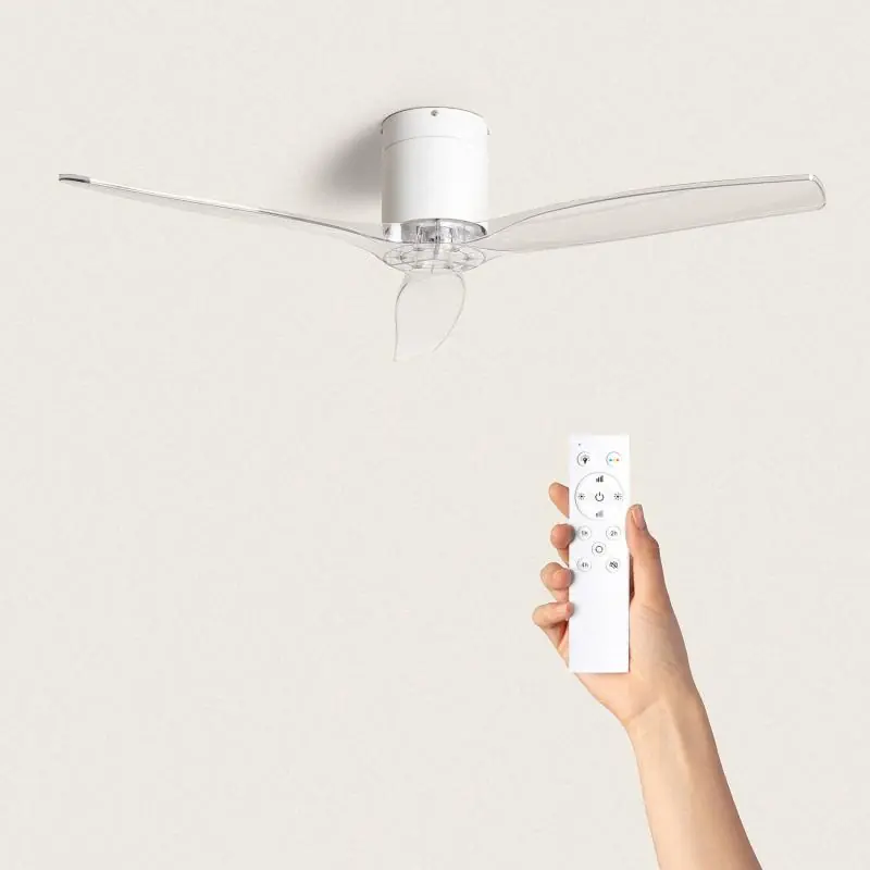 Ventilador de Techo Silencioso Angistri Blanco 132cm Motor DC Pago Seguro