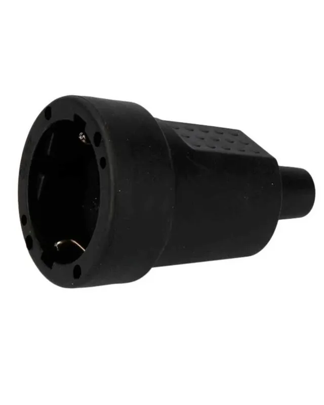 Bestseller Shucko aerial rubber socket base 10/16A 250V T/TL IP44 4.8mm black