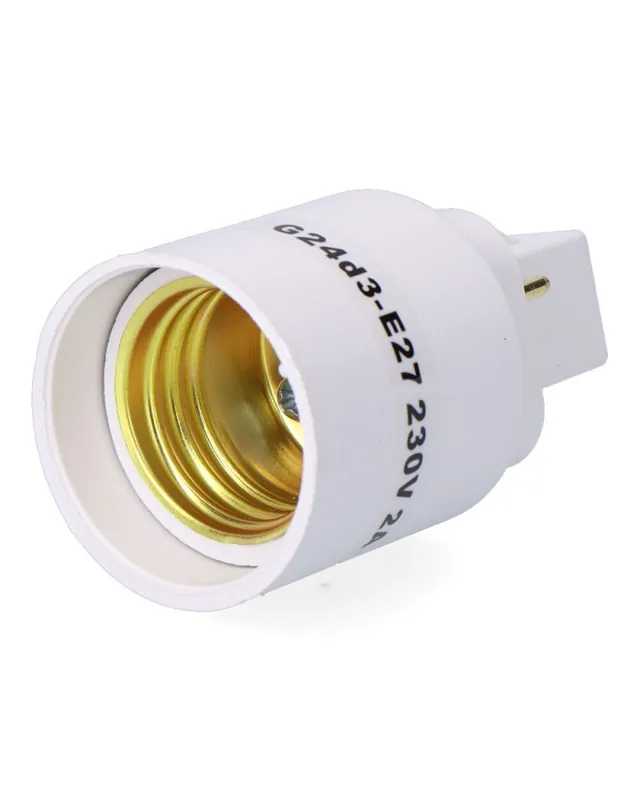 Adaptador de casquillo G24d3 a rosca E27 A 230 V Precio De Fábrica