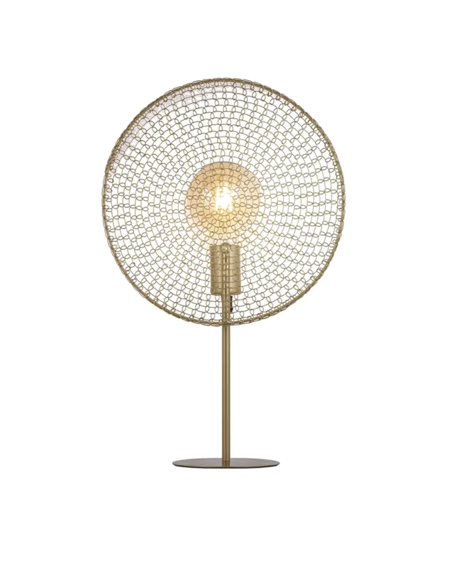 Solo Por Tiempo Limitado Lámpara de mesa 47cm de metal oro envejecido E27 60W
