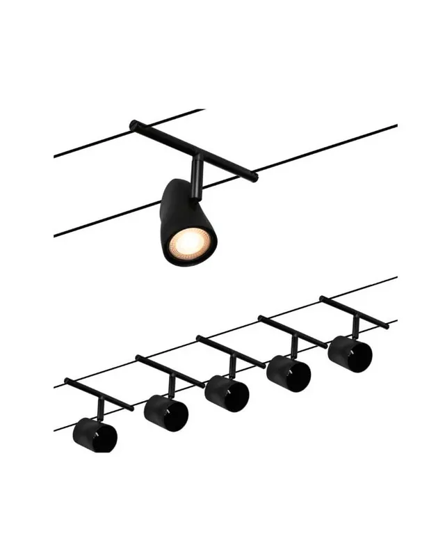Auténtico Sistema de cable 5 focos GU5.3 max. 5x10W 230/12V