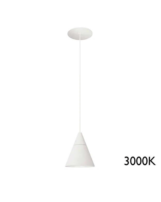 Última Versión Lámpara colgante empotrable 7W LED aluminio 3000K