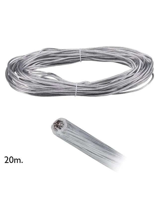 Súper Precio Cable para sistema de cable de 20 metros sección 2.5mm2 acabado transparente