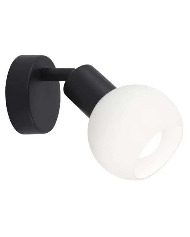 Aplique 16cm con pantalla en cristal opal 40W E14 oscilante Directo De Fábrica