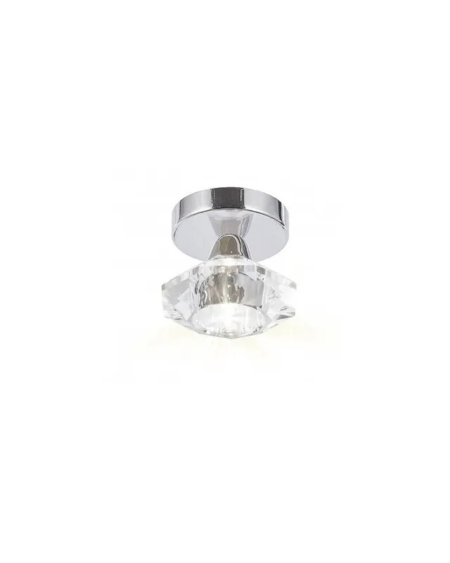 Aplique con forma diamante base cromo 1 X 40W G9 Favorito De Clientes