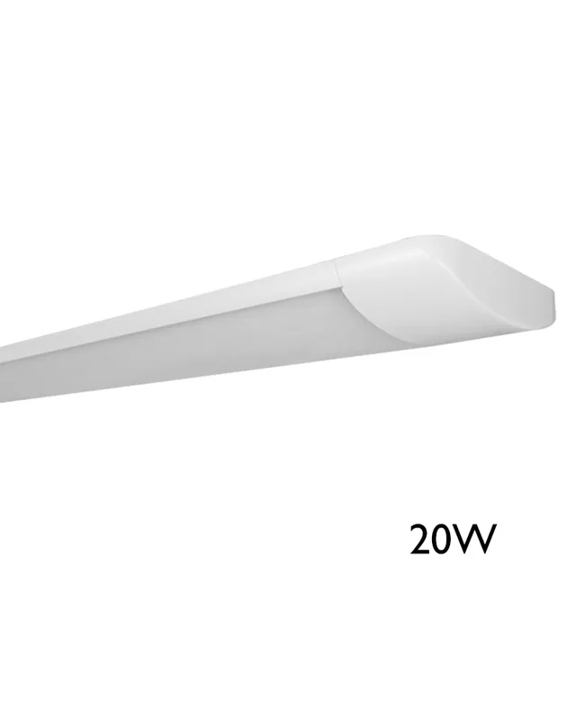 Tendencia Lámpara de techo LED 20W 60cms luz blanca 4000K alta luminosidad 2157Lm. acabado blanco