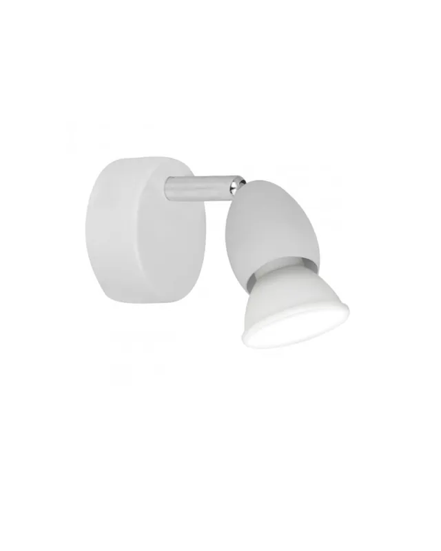 Aplique 95mm color blanco forma de bala mate 50W GU11 Popular