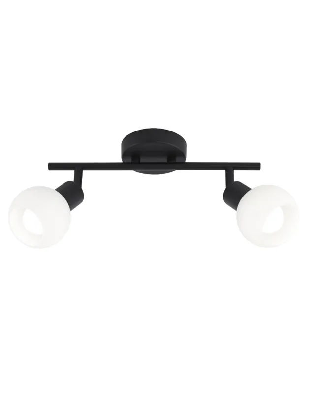 Regleta 32cm con pantalla en cristal opal 2x40W E14 Promoción Exclusiva