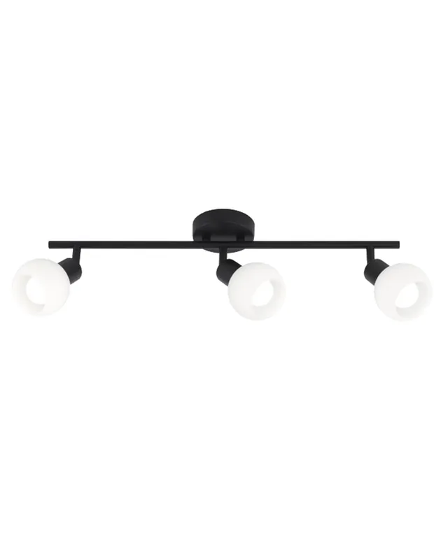 Regleta 56cm 3 focos pantalla en cristal opal 3x40W E14 oscilante No Te Lo Pierdas