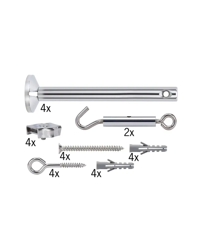 Set de montaje de elementos de tensión 4 mástiles Precio De Oferta