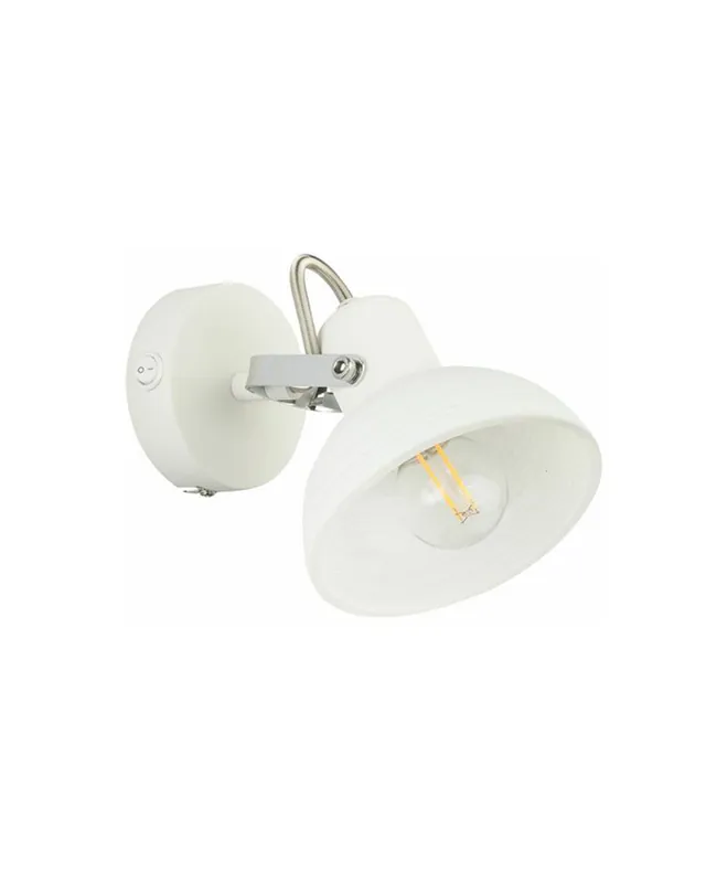 Aplique 15.5cm metal acabado blanco E14 40W Imprescindible (Must-Have)