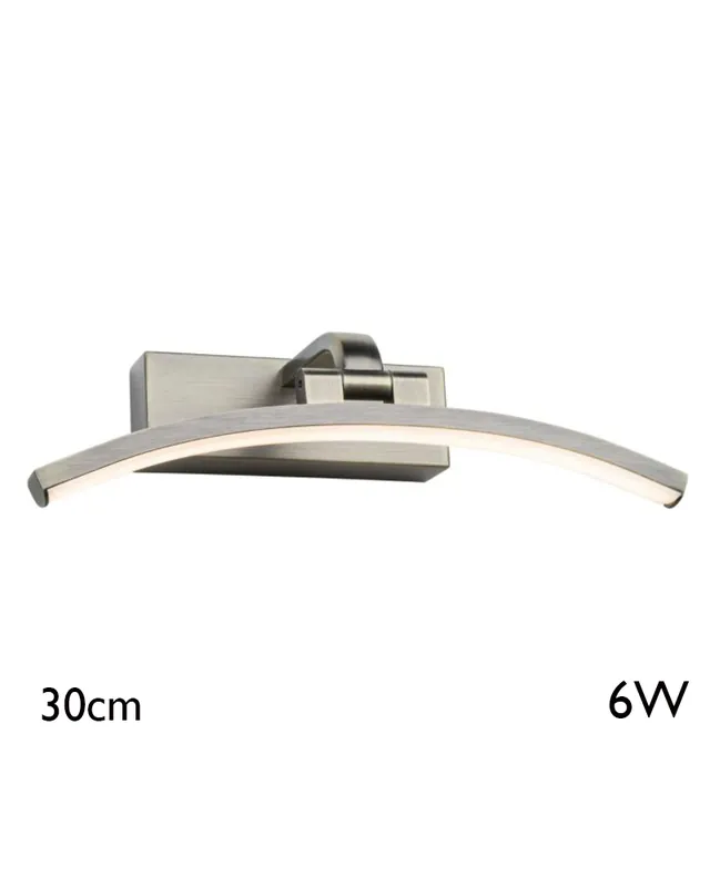 Alta Calidad Aplique iluminacuadros 30 cm de metal 6W LED 3000K