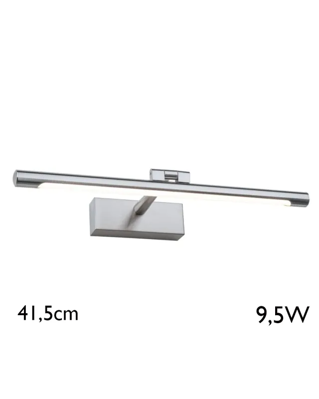 Aplique iluminacuadros 41,5 cm de metal acabado en aluminio 9,5W LED 3000K Pago Seguro