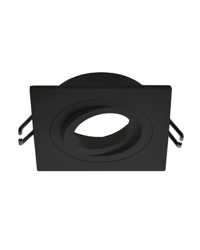 Aro cuadrado aluminio empotrable 9,2cm basculante GU10 blanco mate, negro y niquel Súper Precio