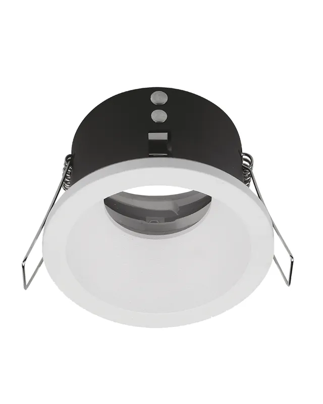 Venta Final Aro downlight rollback redondo alumino fijo empotrable 8,5cm fijo GU10 blanco arena y negro
