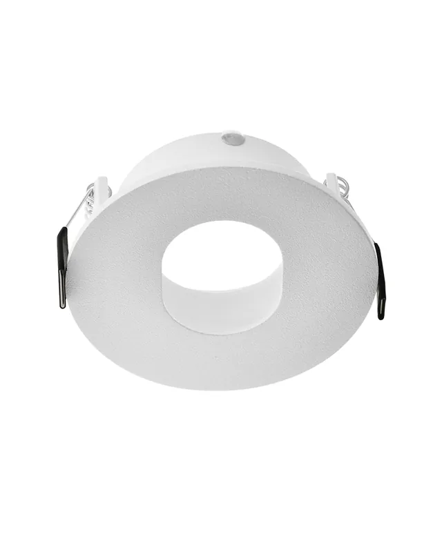 Aro downlight redondo alumino oscilante empotrable 8,1cm fijo GU10 blanco mate y negro Artesanal