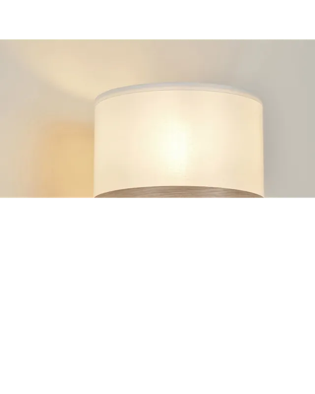 Auténtico Aplique de pared 15cm pantalla algodón dirección hacia arriba o hacia abajo E14 40W