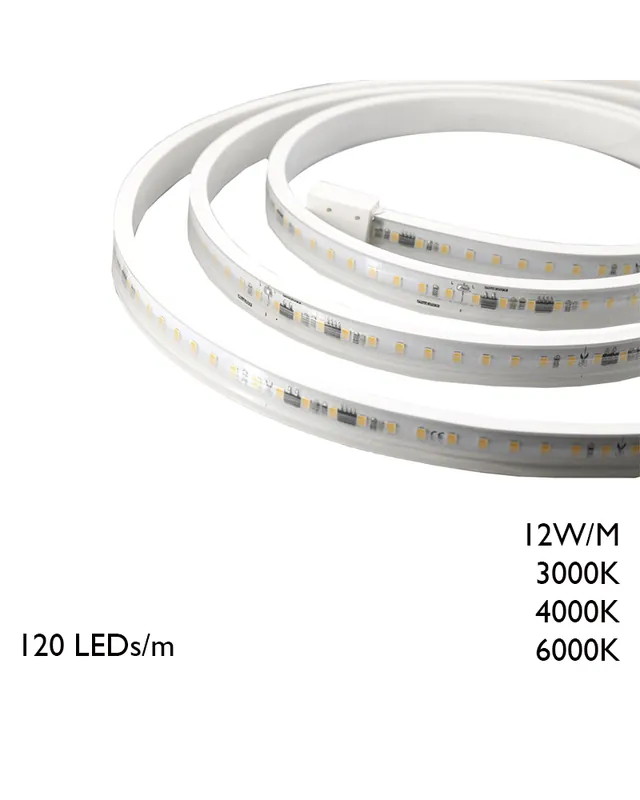 Últimas Unidades Rollo de 50 metros de tira LED IP65 120 Leds por metro 12W/m