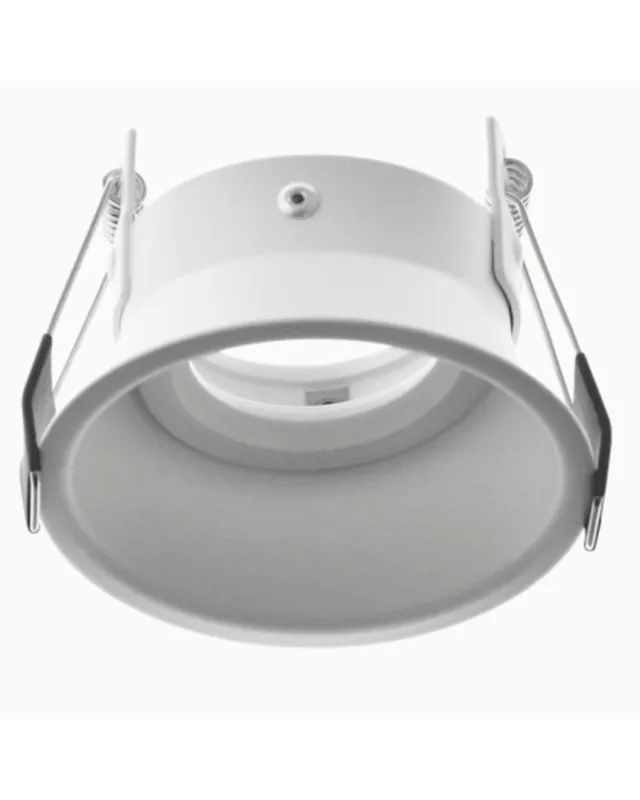 Aro redondo aluminio empotrable 8,4 cm basculante GU10 blanco arena Mejor Calidad