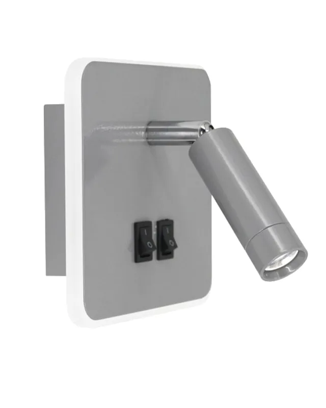 Aplique de pared LED doble iluminación 3W y 10W interruptor on/off Mejor Precio