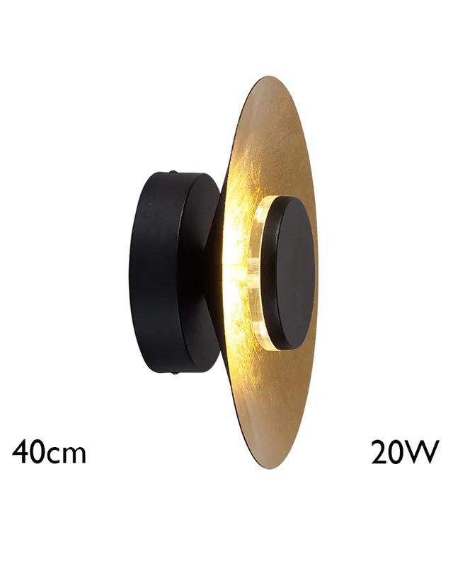 Aplique de pared LED 40cm de aluminio y hierro 20W 3000K Garantía De Devolución De Dinero