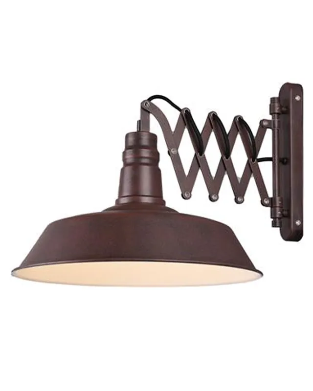 Aplique de pared metal acabado óxido E27 40W Directo De Fábrica