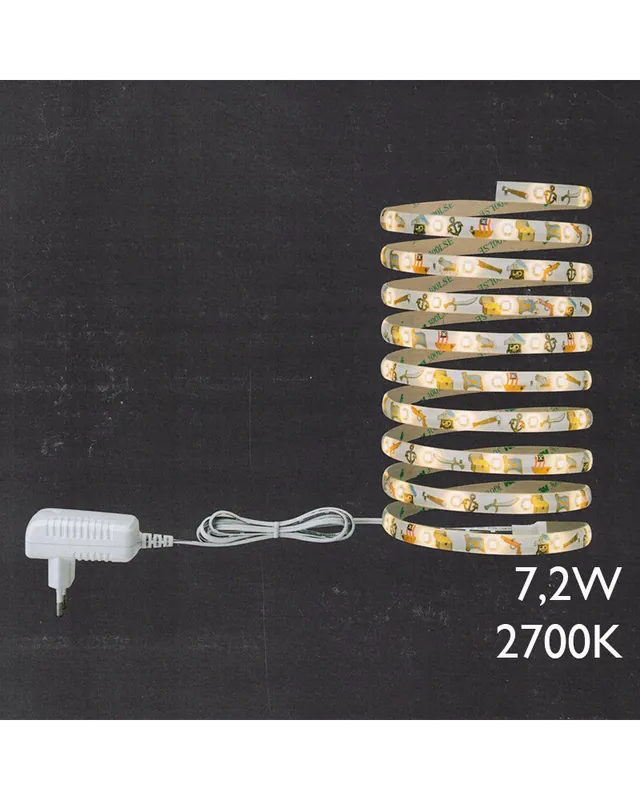 Tira LED Paulmann de 300cm LED 2700K 7,2W 230/12V Artesanal
