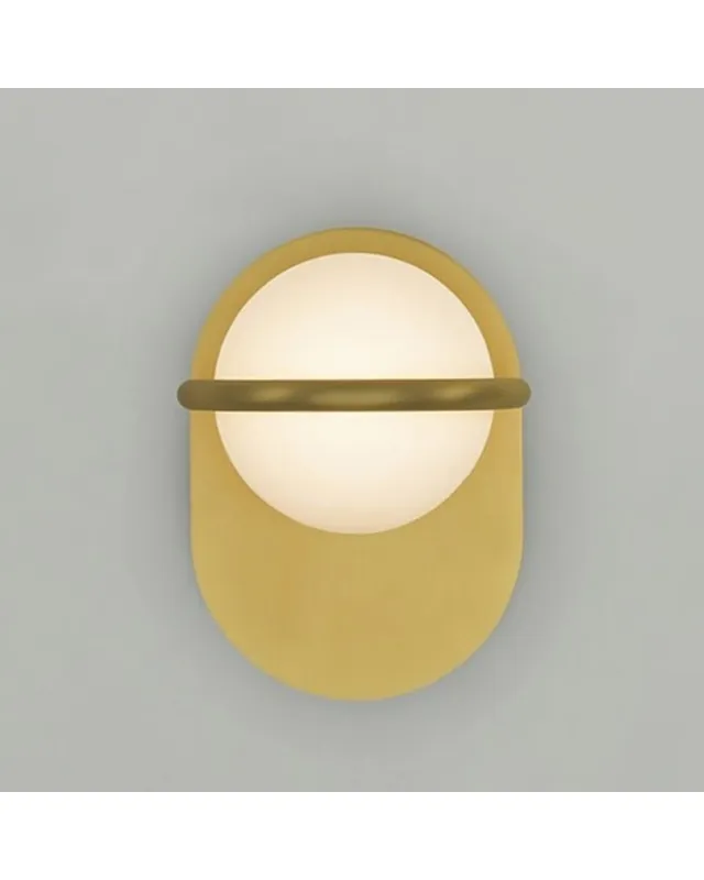 Aplique de pared de metal y vidrio C_BALL W E14 Oferta Flash