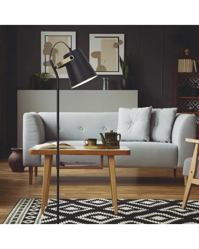 Súper Precio Lámpara de pie 150cm de metal diferentes acabados E27