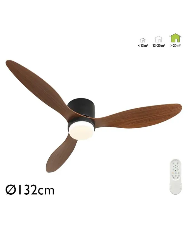 Rebajas Ventilador de techo 33W Ø132cm plafón LED CCT 18W control remoto REGULABLE temperatura luz