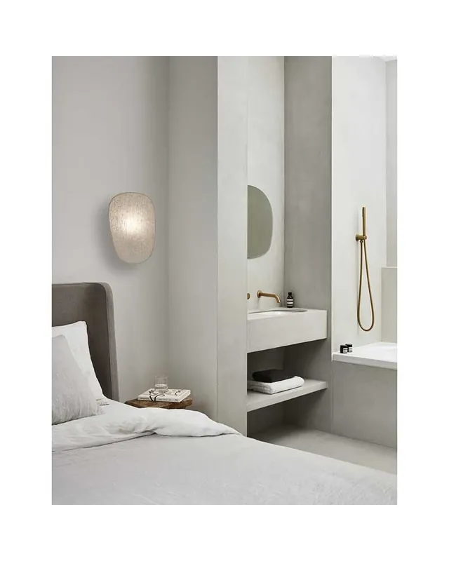 Aplique de pared pantalla 40cm de lino E27 Ordena Ya